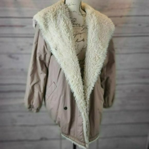 Free People Heavy Lined Coat -M - Picture 3 of 5